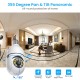 Light Bulb Security Camera With E27 Connector, 1080P Home Wifi Security Camera, 355 Degree Pan/Tilt Panoramic Surveillance Camera, Smart Motion Detection, Two-Way Audio, 2.4Ghz Only, Wi Fi Camera, IP Camera, Indoor/Outdoor Security Camera