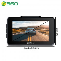 360 G500H 2K Dual Dash Cam Front And Rear 1080P APP WiFi Control GPS  3'' IPS Screen Car Camera Driving Recorder Night Vision H.265 24hr Motion 128G