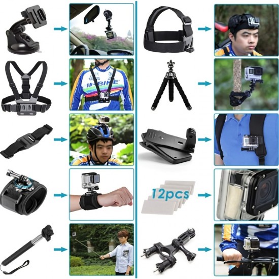 5-in-1 Action Camera Accessory Compatible With GoPro Hero