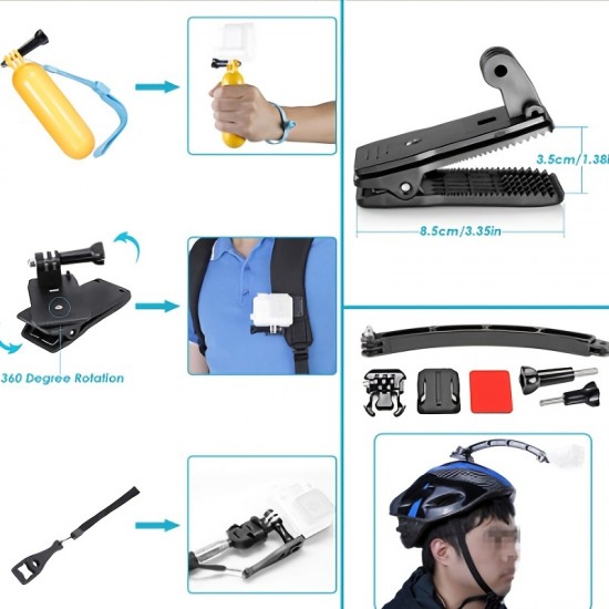 5-in-1 Action Camera Accessory Compatible With GoPro Hero